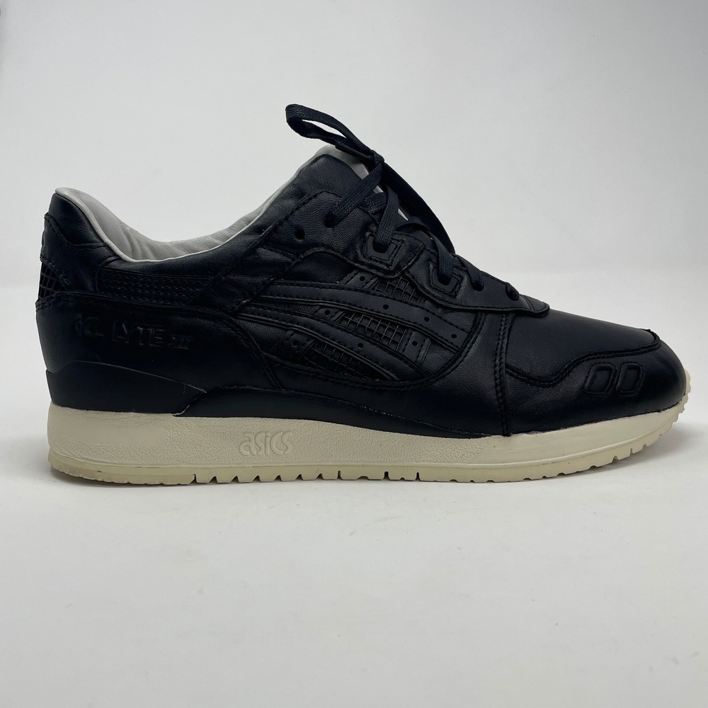 Asics Gel-Lyte III Kith Grand Opening Men Black Leather Sneakers H41HK Size 11.5 - Picture 2 of 9